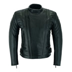 Moto Jacket Men’s Black Cowhide Limo Biker Design