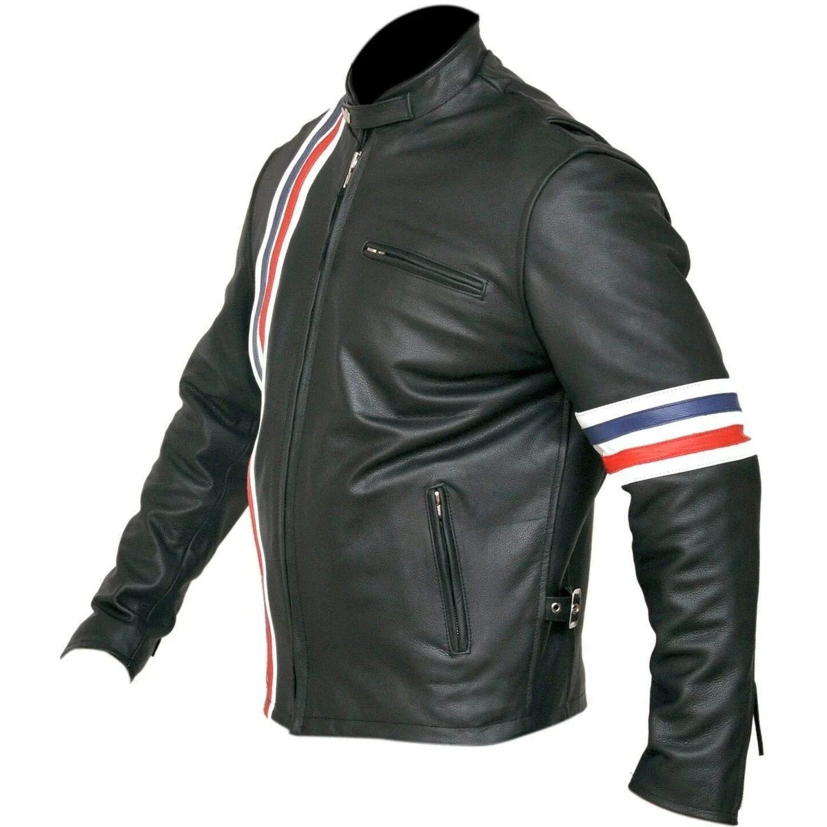 Easy Rider Motorcycle Riding Jacket with Racing Stripes