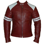 Mens Leather Moto Jacket – Fight Club-Inspired Design