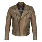 Bike Riding Jackets with Crossed Padded Biker Style