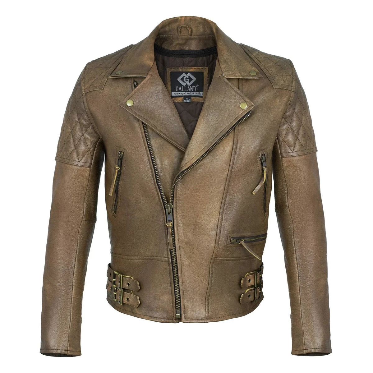 Bike Riding Jackets with Crossed Padded Biker Style