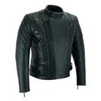 Moto Jacket Men’s Black Cowhide Limo Biker Design