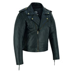 Men's Leather Riding Jacket with Removable Thermal Liner