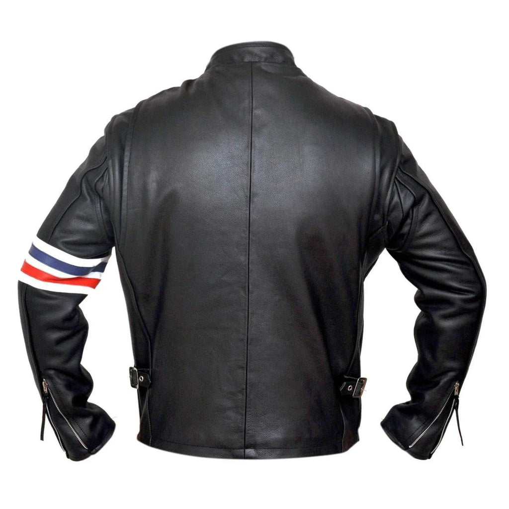 Easy Rider Motorcycle Riding Jacket with Racing Stripes
