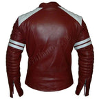 Mens Leather Moto Jacket – Fight Club-Inspired Design