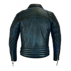 Bike Jackets for Men in Two-Tone Naked Cowhide Leather