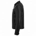 Men’s Leather Jackets with Quilted Racer Styling