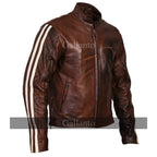 Genuine Leather Biker Jacket Men Vintage Cruiser Style
