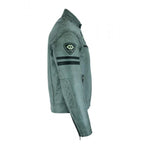 Men’s Leather Biker Jacket with Removable Thermal Lining