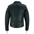 Men's Leather Riding Jacket with Removable Thermal Liner