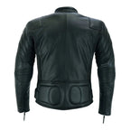 Moto Jacket Men’s Black Cowhide Limo Biker Design