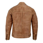 Mens Motorcycle Jackets with Retro Racing Badges