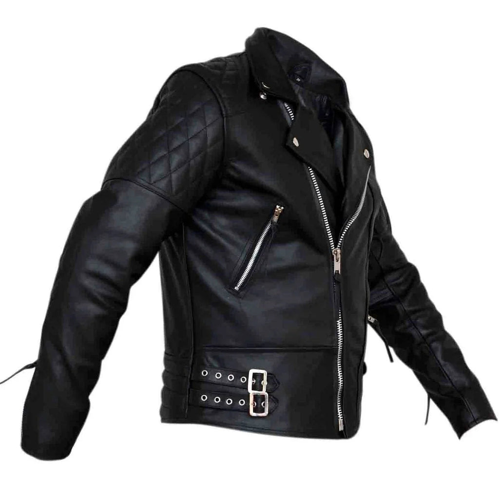 Bike Riding Jackets with Crossed Padded Biker Style