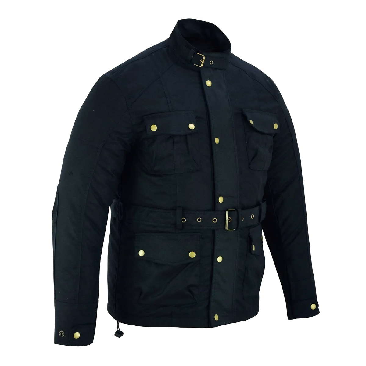 Wax Cotton Coat Waterproof Motorcycle Touring Jacket for Men