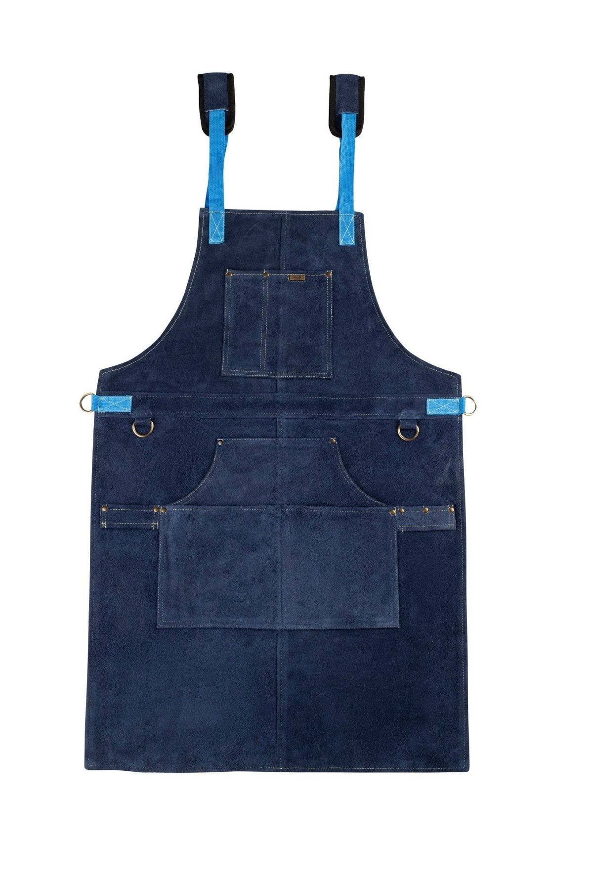 Woodworking Apron with 6 Utility Pockets & Cross-Back Fit