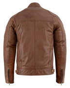 Mens Motorcycle Jackets with Retro Racing Badges