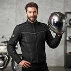 Mens Textile Jacket – Waterproof Touring Jacket with Protective Armour