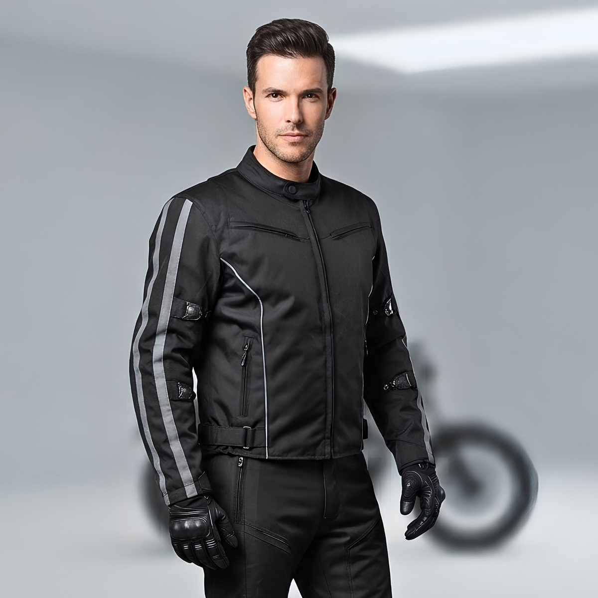 Textile Motorcycle Clothing – Lightweight CE Armoured Riding Jacket