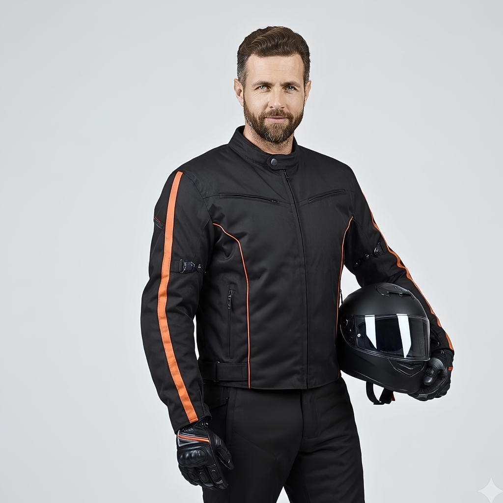 Textile Motorcycle Clothing – Lightweight CE Armoured Riding Jacket