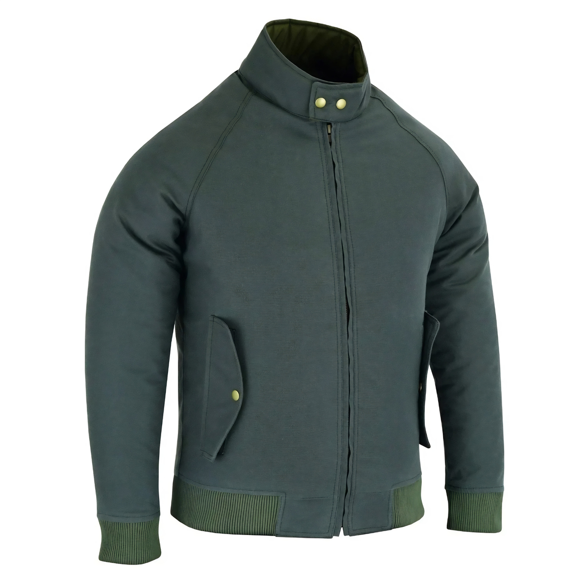 Bomber Jacket for Men Waxed Cotton Motorcycle Jacket