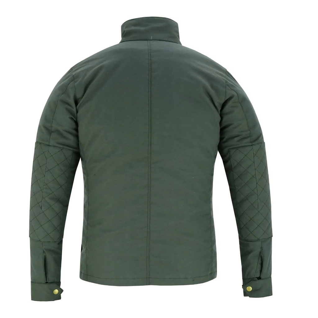 Wax Cotton Coat Men – Vintage Waterproof Motorcycle Biker Jacket