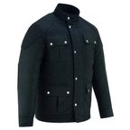 Wax Cotton Jackets Men's Long Motorcycle Outdoor Jacket