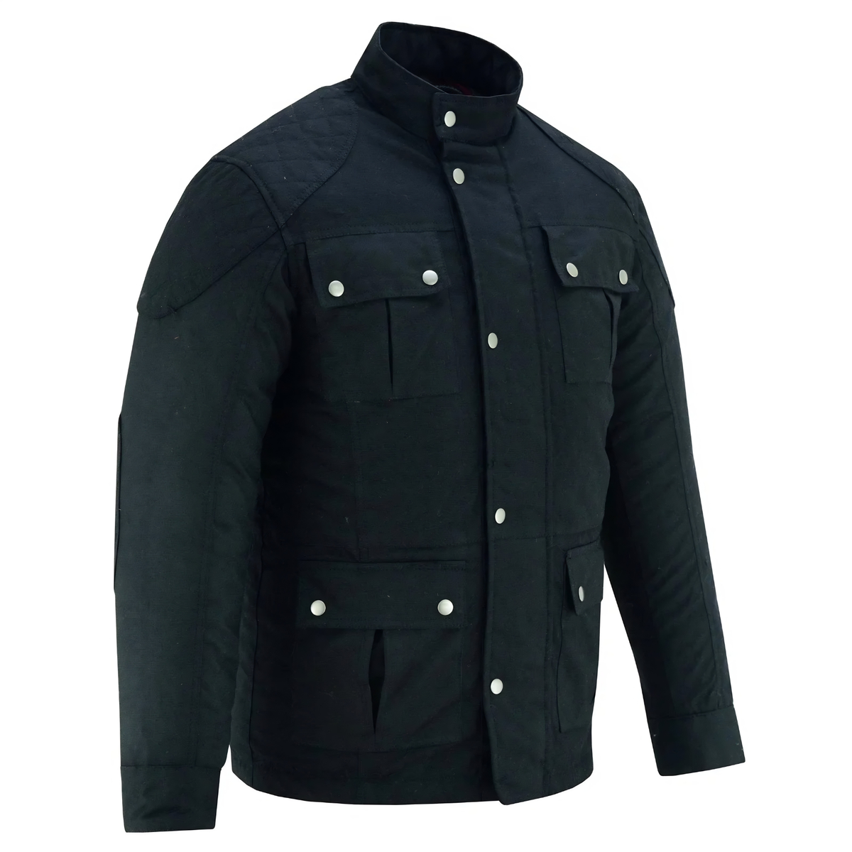 Wax Cotton Jackets Men's Long Motorcycle Outdoor Jacket