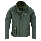 Wax Cotton Coat Men – Vintage Waterproof Motorcycle Biker Jacket