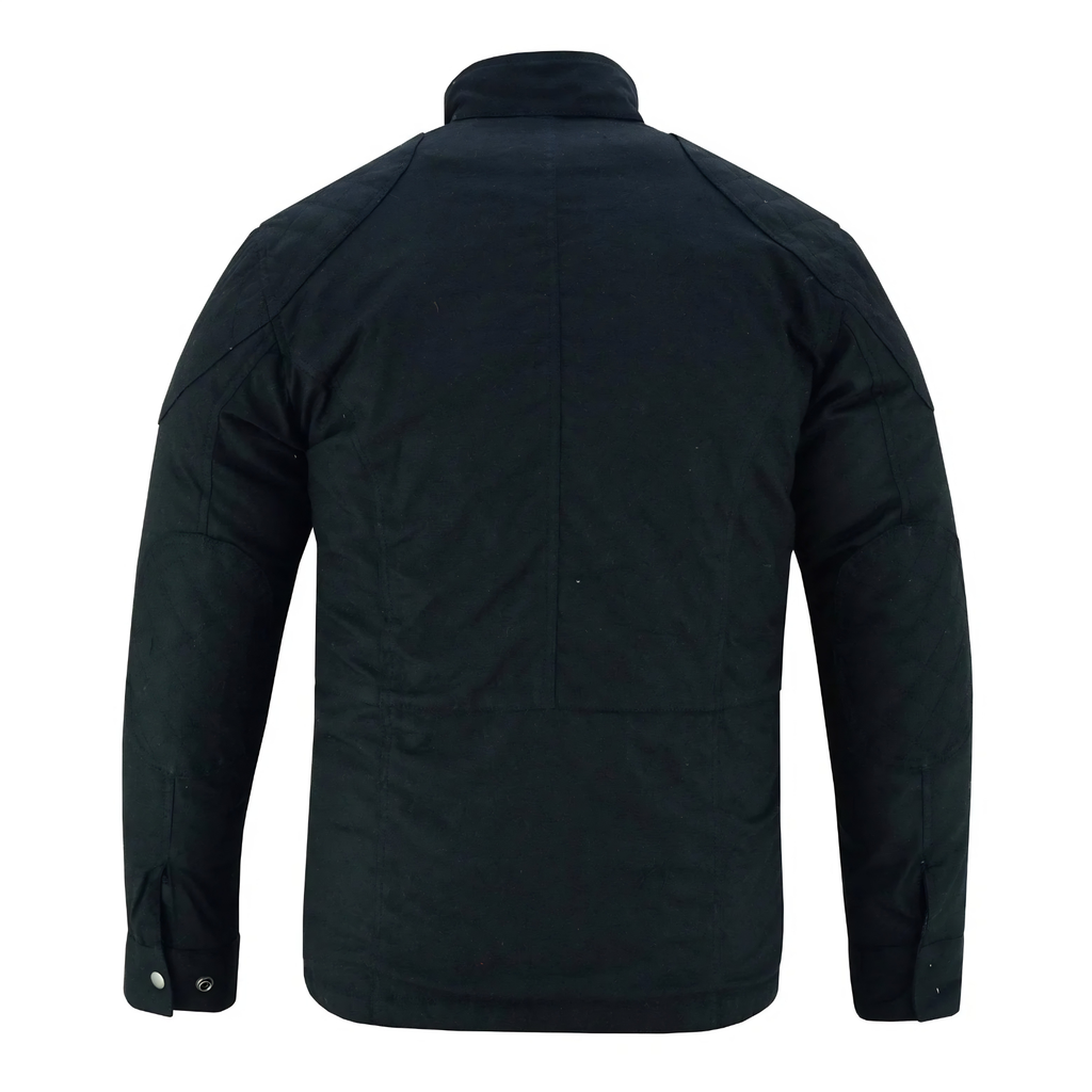 Wax Cotton Jackets Men's Long Motorcycle Outdoor Jacket