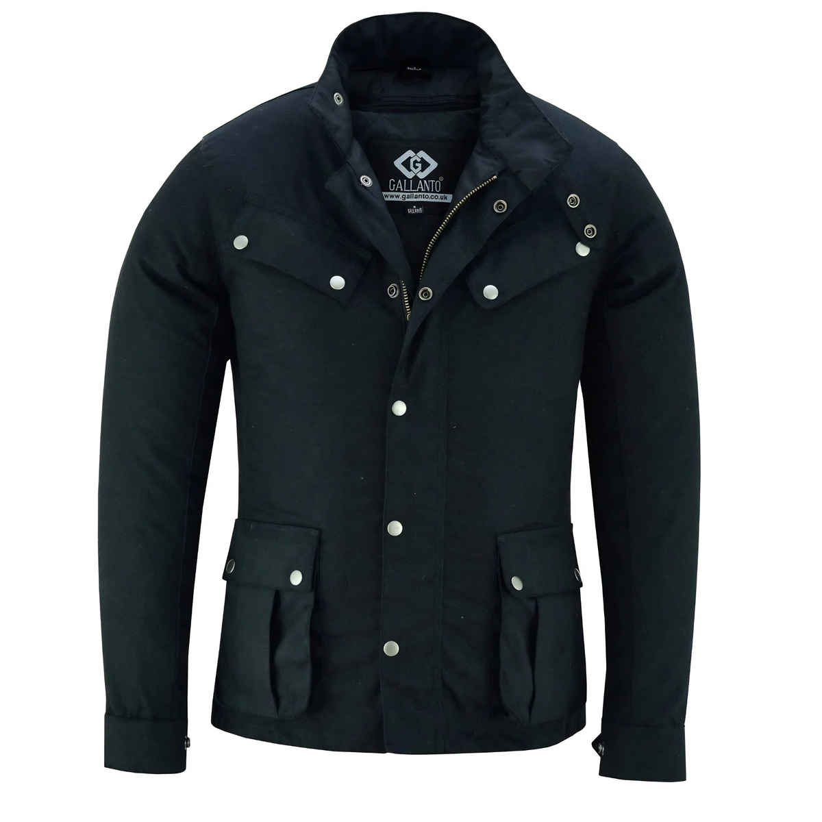 Wax Cotton Coat Men – Vintage Waterproof Motorcycle Biker Jacket