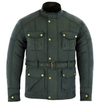Wax Cotton Coat Waterproof Motorcycle Touring Jacket for Men