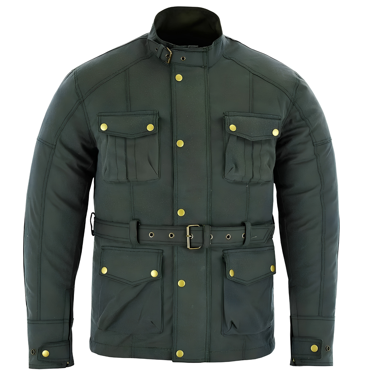 Wax Cotton Coat Waterproof Motorcycle Touring Jacket for Men