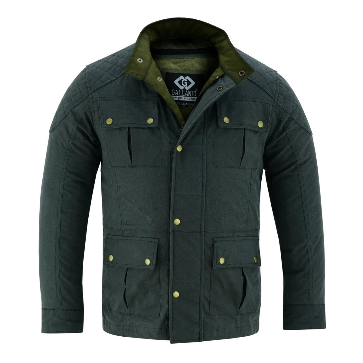Wax Cotton Jackets Men's Long Motorcycle Outdoor Jacket