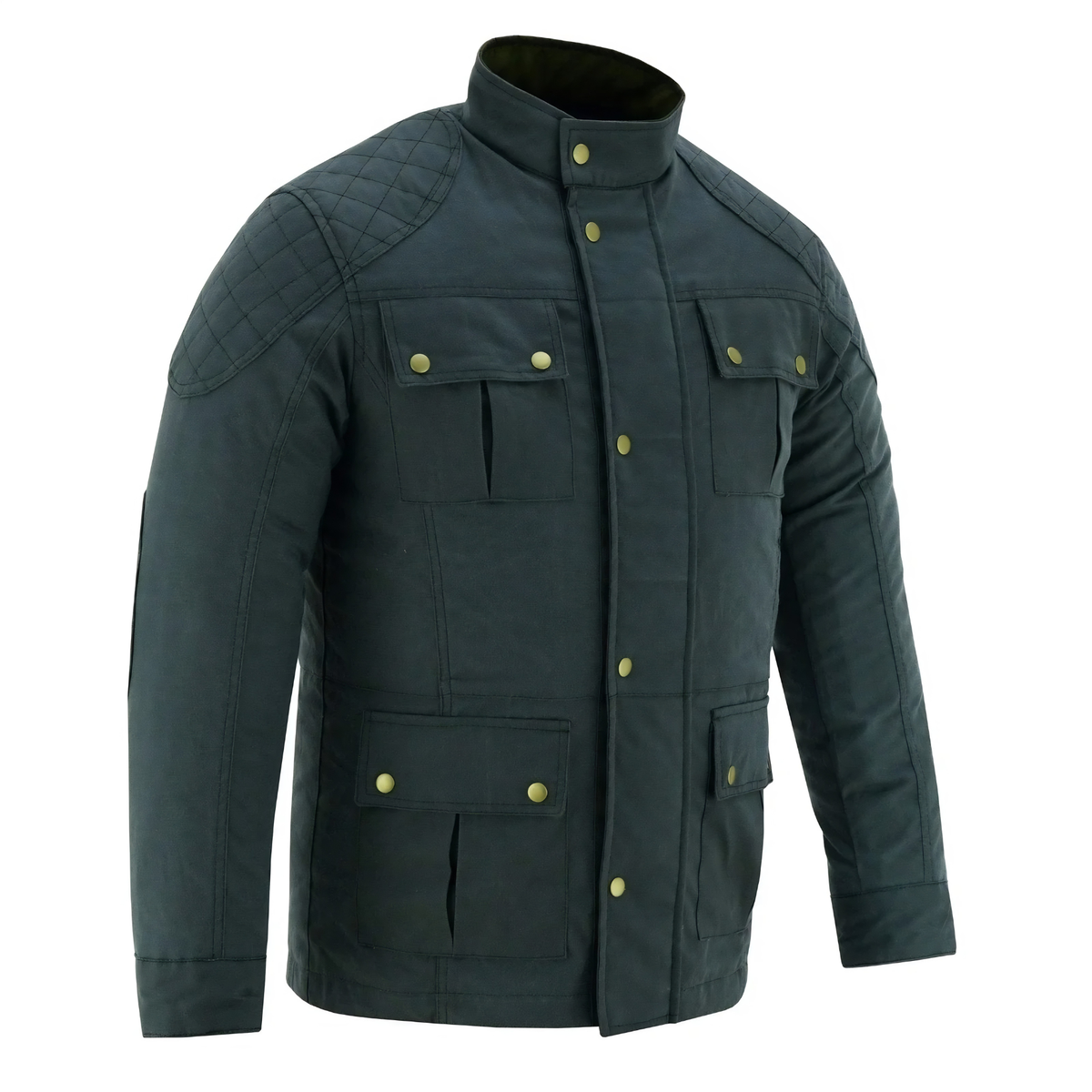 Wax Cotton Jackets Men's Long Motorcycle Outdoor Jacket