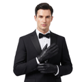 Leather Gloves Lined with Cashmere for Classic Everyday Style