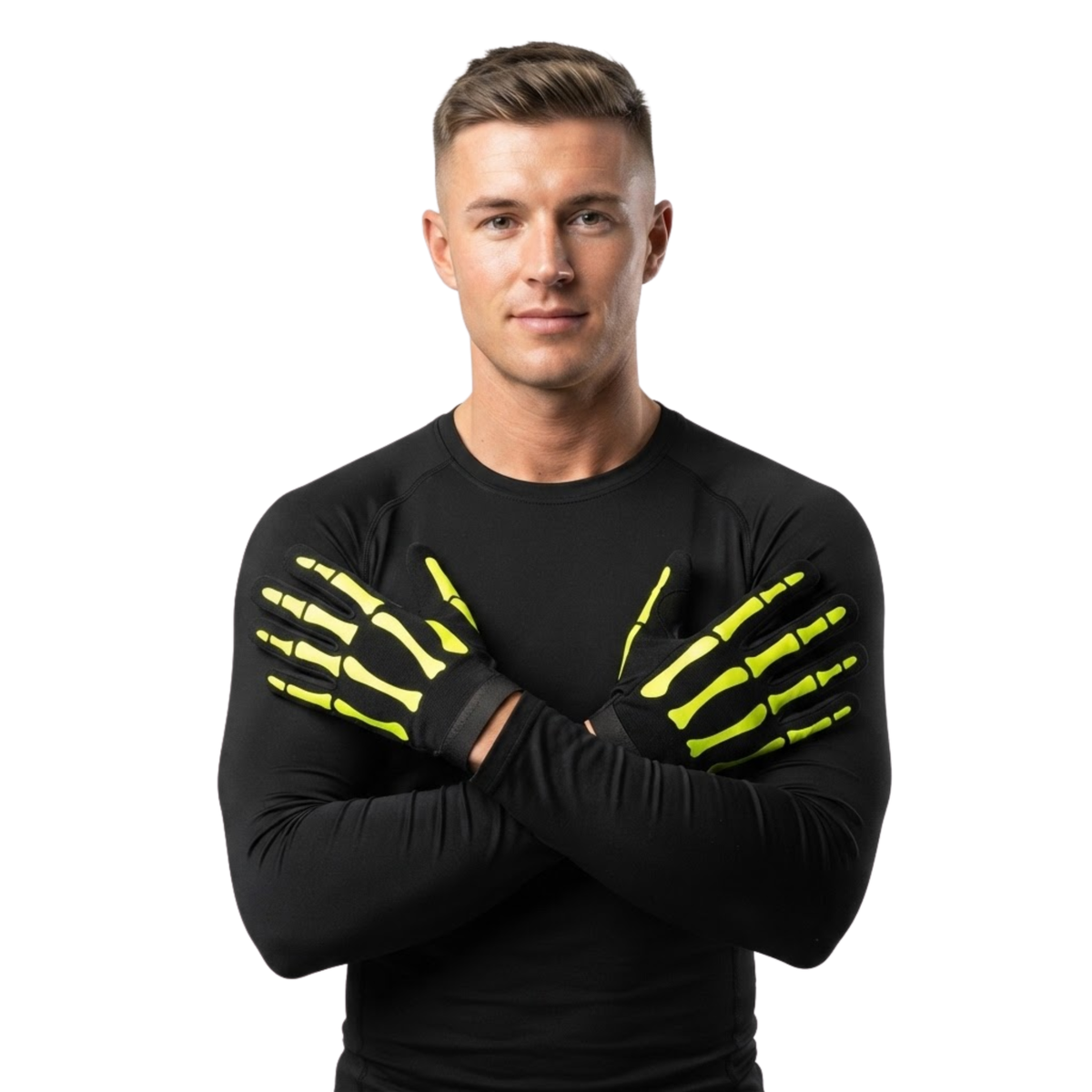 Skeleton Gloves for Motorcycle Riding and Halloween