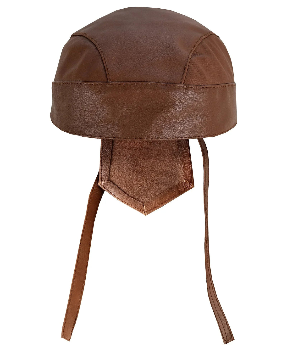 Leather Headwrap Plain Durag for Motorcycle Riding and Everyday Wear