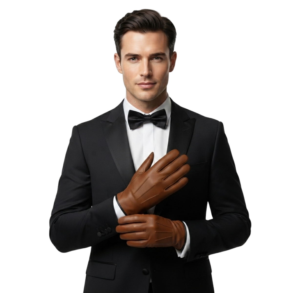 Leather Gloves Lined with Cashmere for Classic Everyday Style