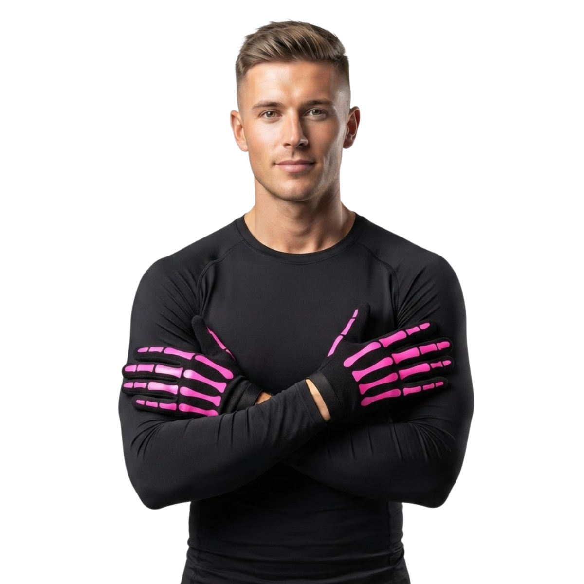 Skeleton Gloves for Motorcycle Riding and Halloween