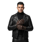 Motorcycle Gloves Vintage Style with Hard Armor Protection