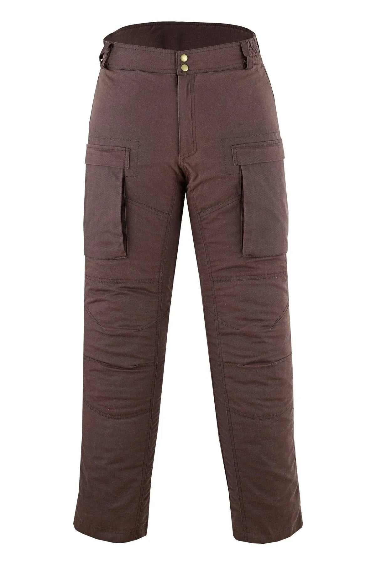 Wax Cotton Pants for Men with Water Resistant Motorcycle Protection