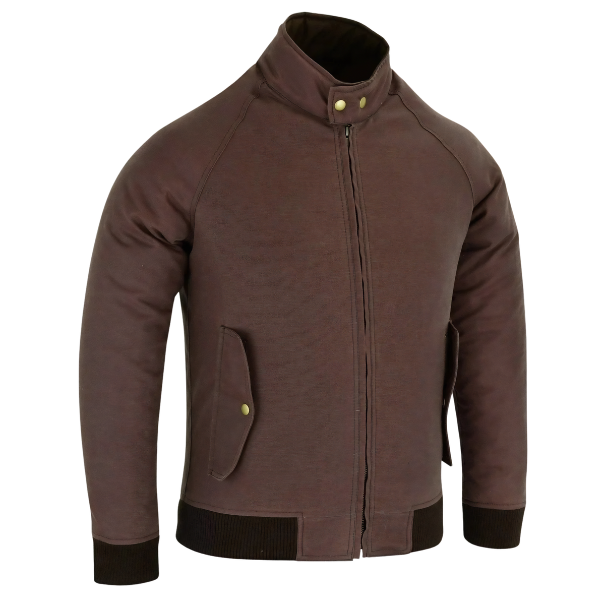 Bomber Jacket for Men Waxed Cotton Motorcycle Jacket