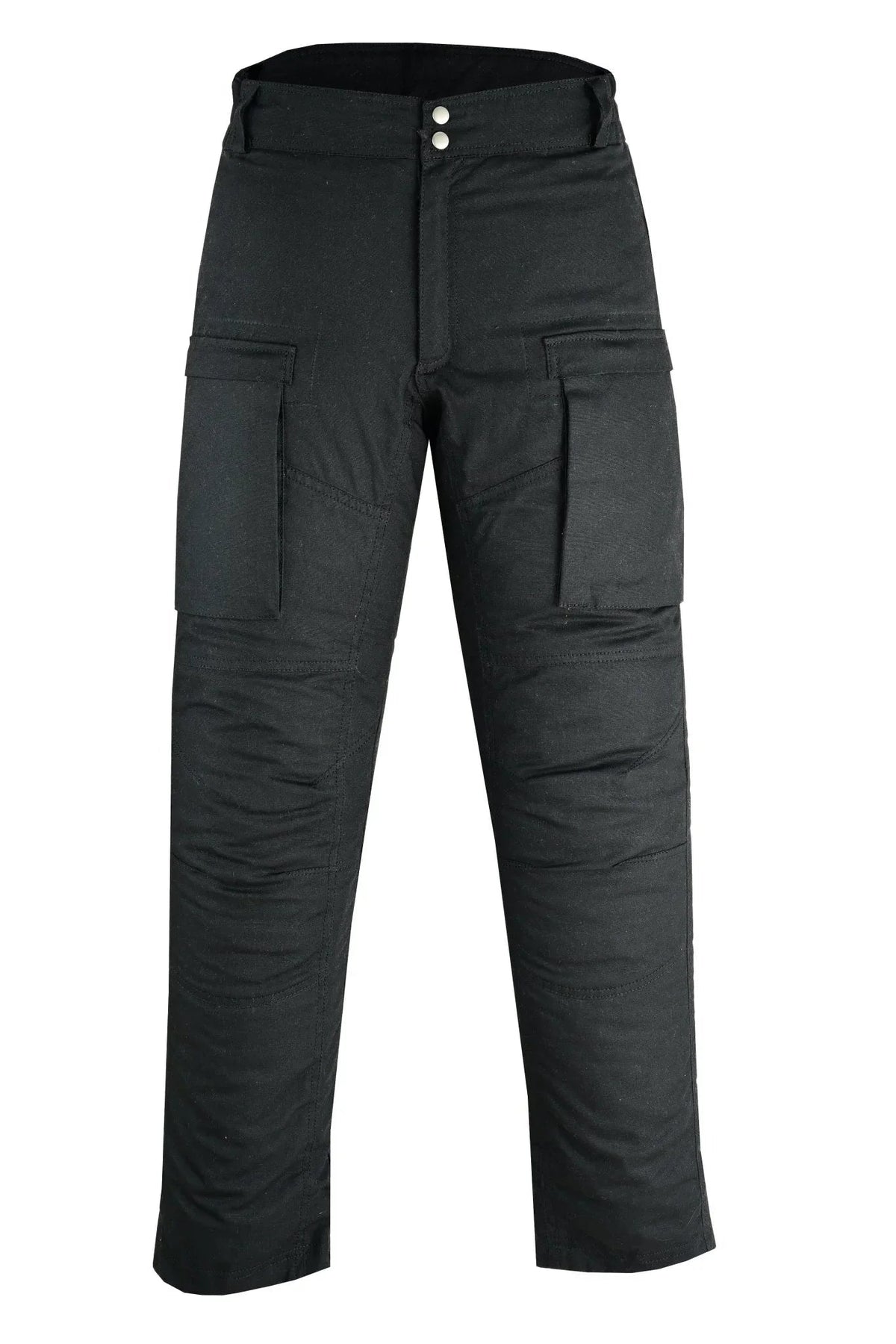 Wax Cotton Pants for Men with Water Resistant Motorcycle Protection
