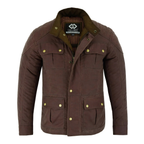 Wax Cotton Jackets Men's Long Motorcycle Outdoor Jacket