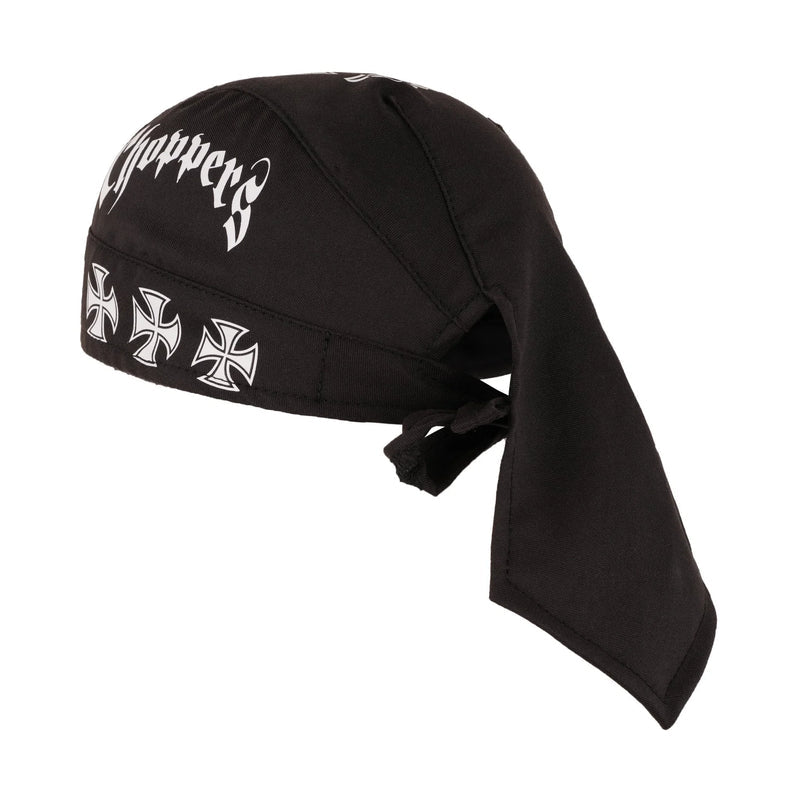 Durag Cap Textile Biker Headwrap with Adjustable Tie Straps