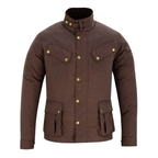 Wax Cotton Coat Men – Vintage Waterproof Motorcycle Biker Jacket