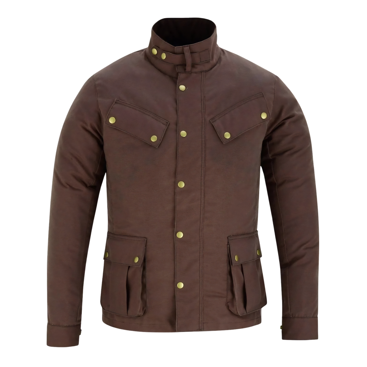 Wax Cotton Coat Men – Vintage Waterproof Motorcycle Biker Jacket