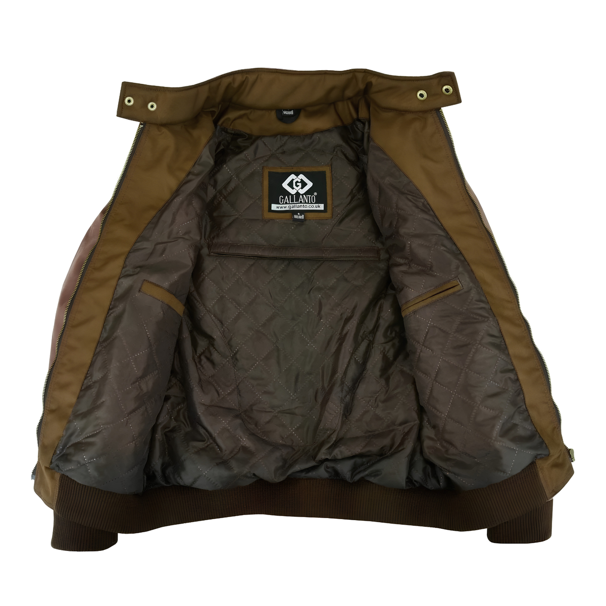 Bomber Jacket for Men Waxed Cotton Motorcycle Jacket