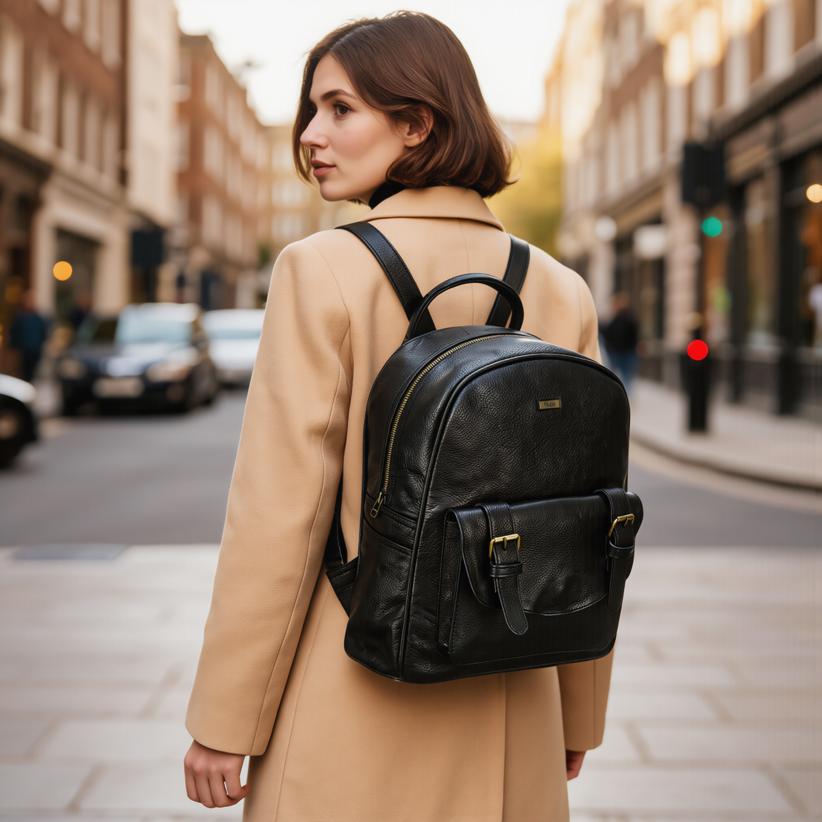 Backpacks for Women Genuine Leather Work and Travel Bag