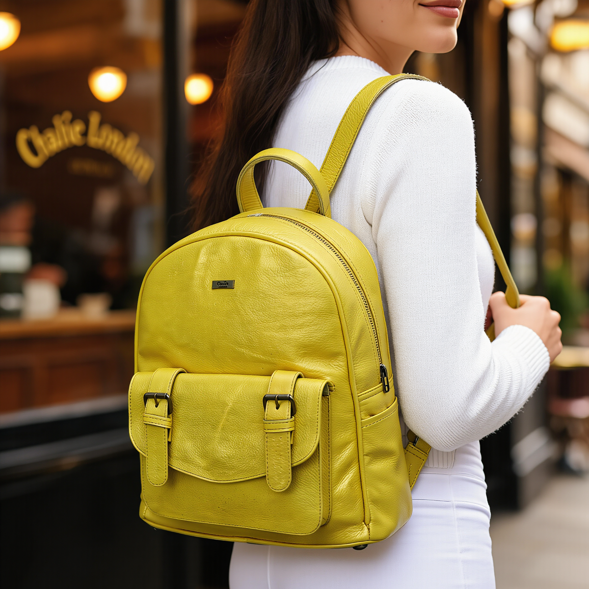 Backpacks for Women Genuine Leather Work and Travel Bag